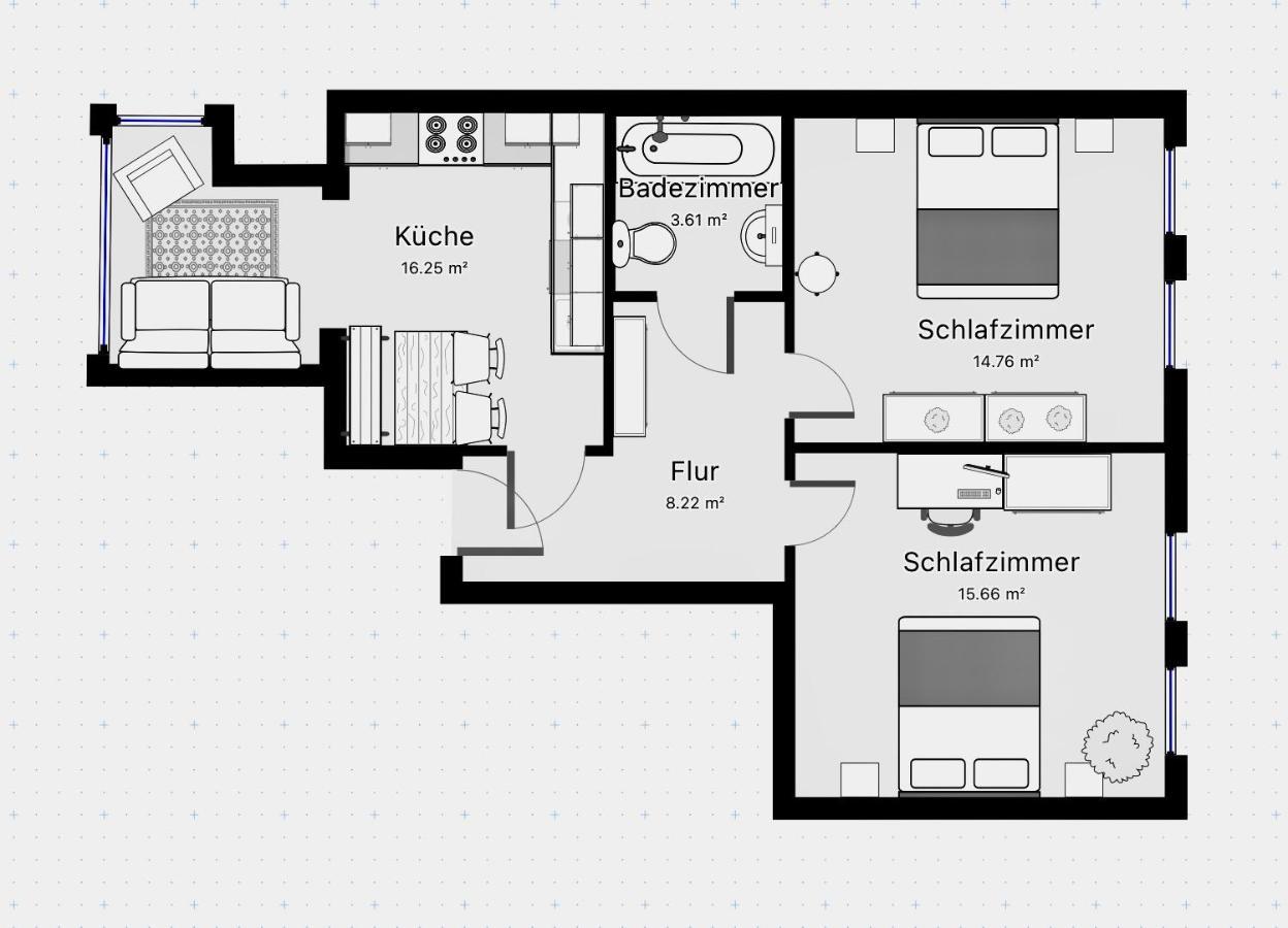 Purple Kitchen - Apartment Mit Grosser Wohnkueche Bremerhaven Kültér fotó